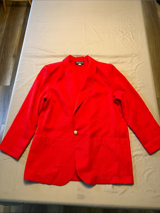 Requirements Jackets & Blazers - Requirements Bright Red Single-Button Blazer
